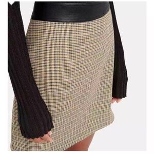 A.L.C. Krisa Houndstooth Mini Skirt